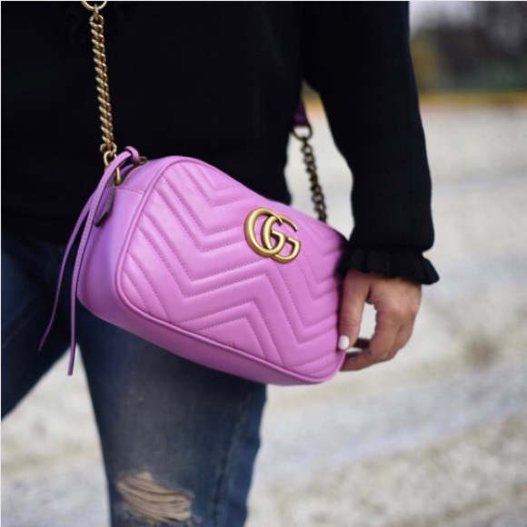 pink gucci camera bag